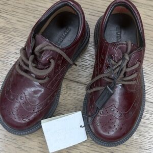 Stylish Burberry Burgundy Kids Shoes